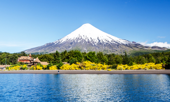 Foto del Volcán Osorno en la Región de Los Lagos